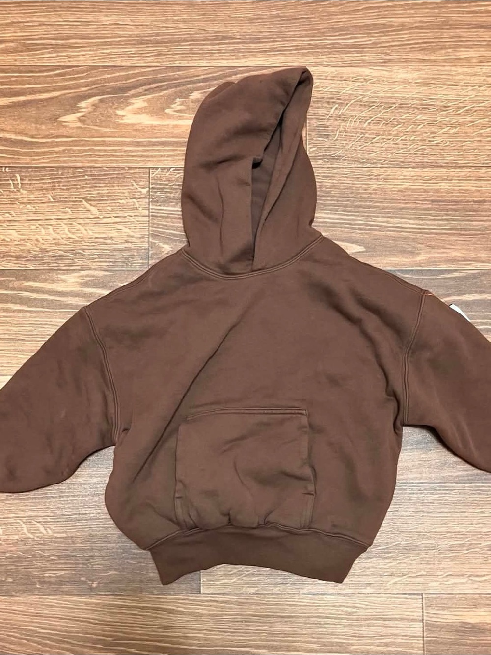 Yeezy X Gap kids 6/7 small Chocolate Brown Pullover Hoodie